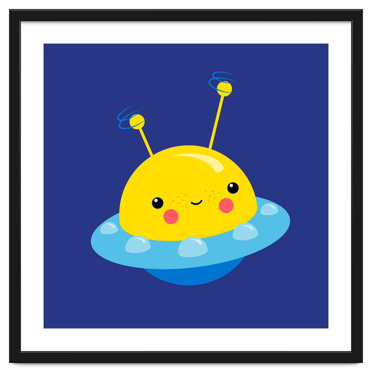 Nursery Picture Kawaii UFO