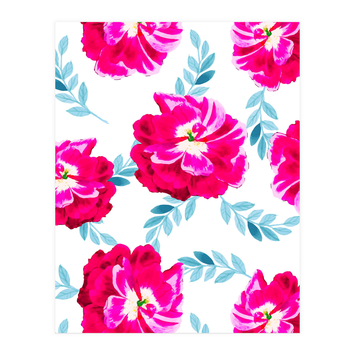 Fluorescent Florals (Print Only)