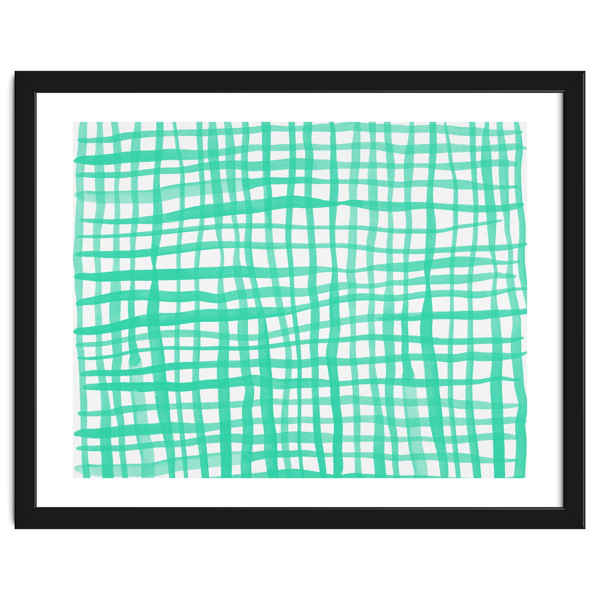 Aqua gingham pattern