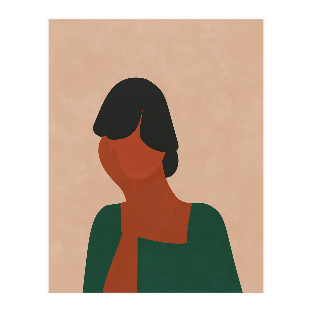 Woman Thinking (Print Only)