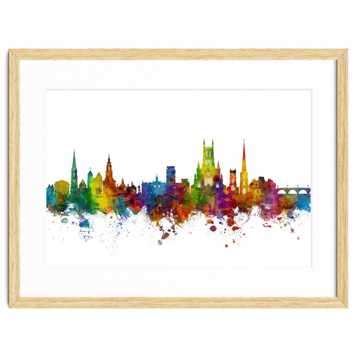 Worcester England Skyline