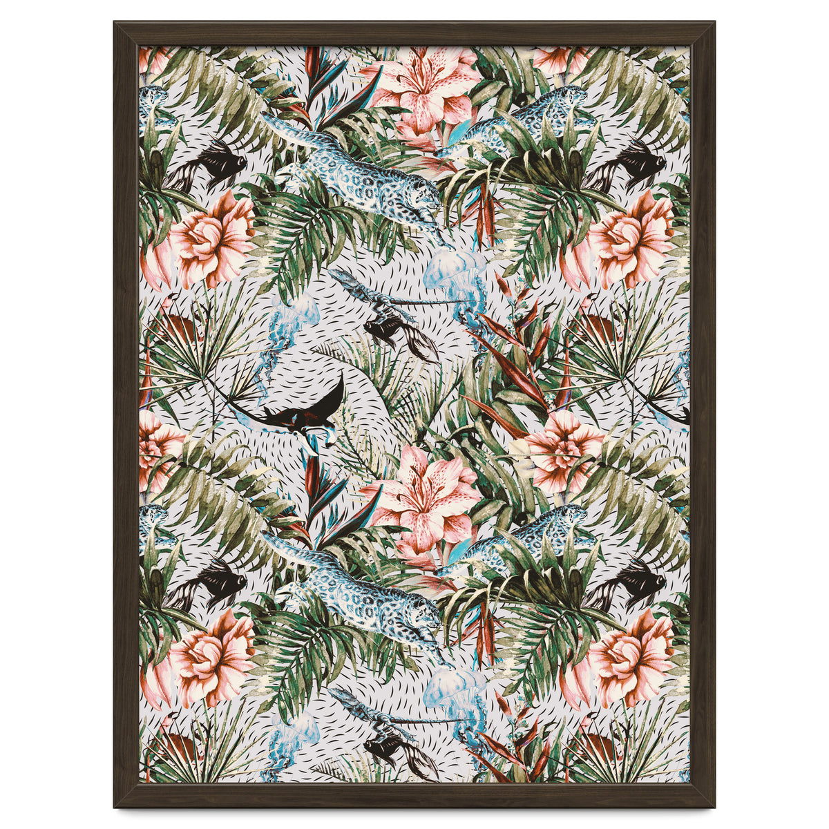 Paradisiacal flora and fauna