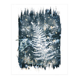 Indigo Blue Botanical Leaves No. 11 (Print Only) thumbnail