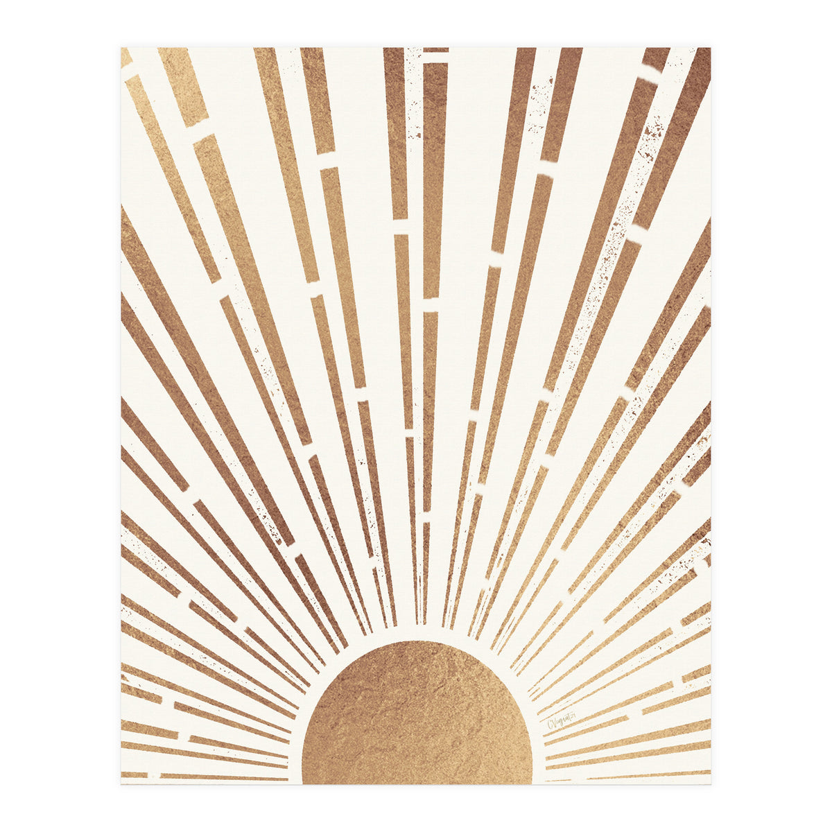 Sun Shines Inside You Gold (Print Only)