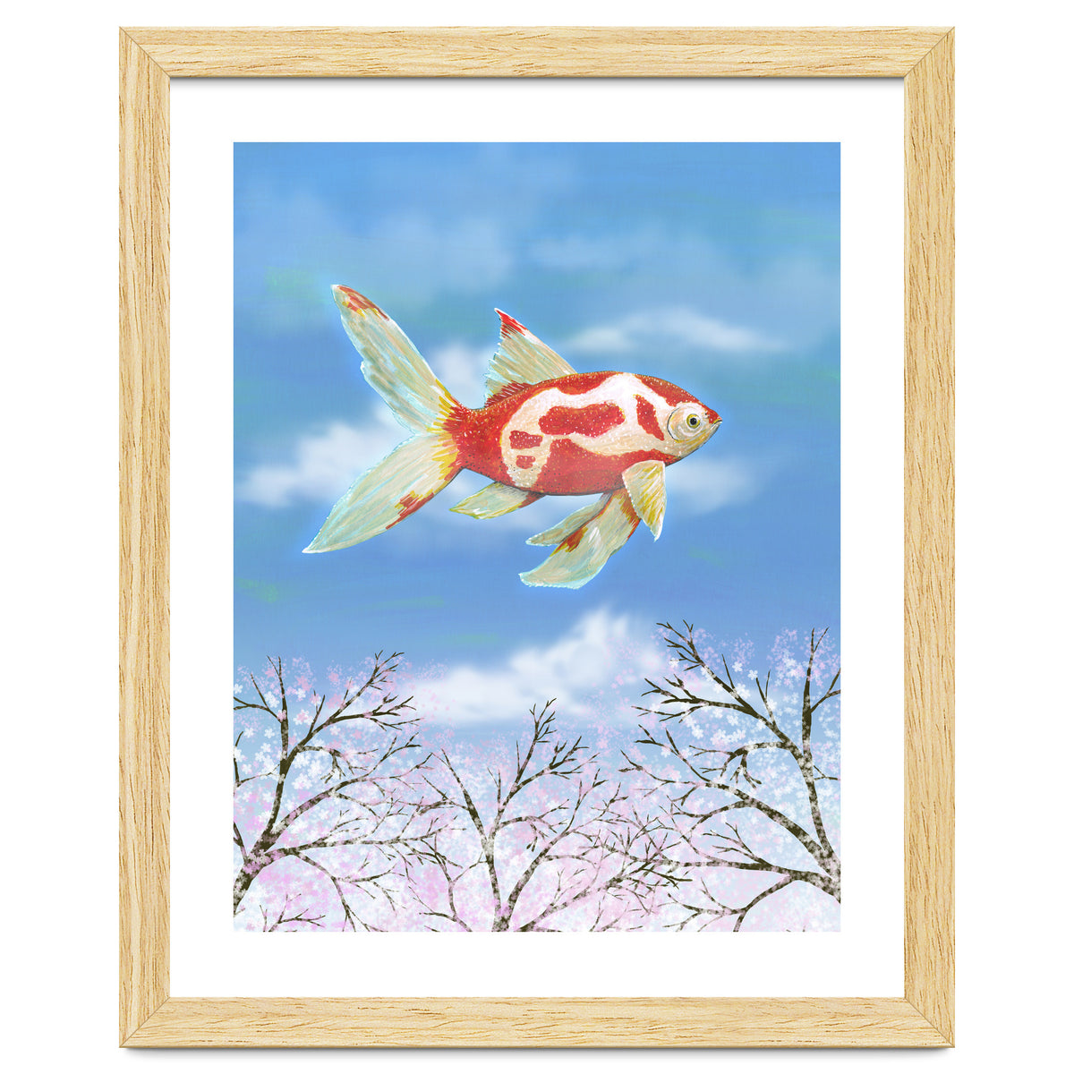 Flying goldfish