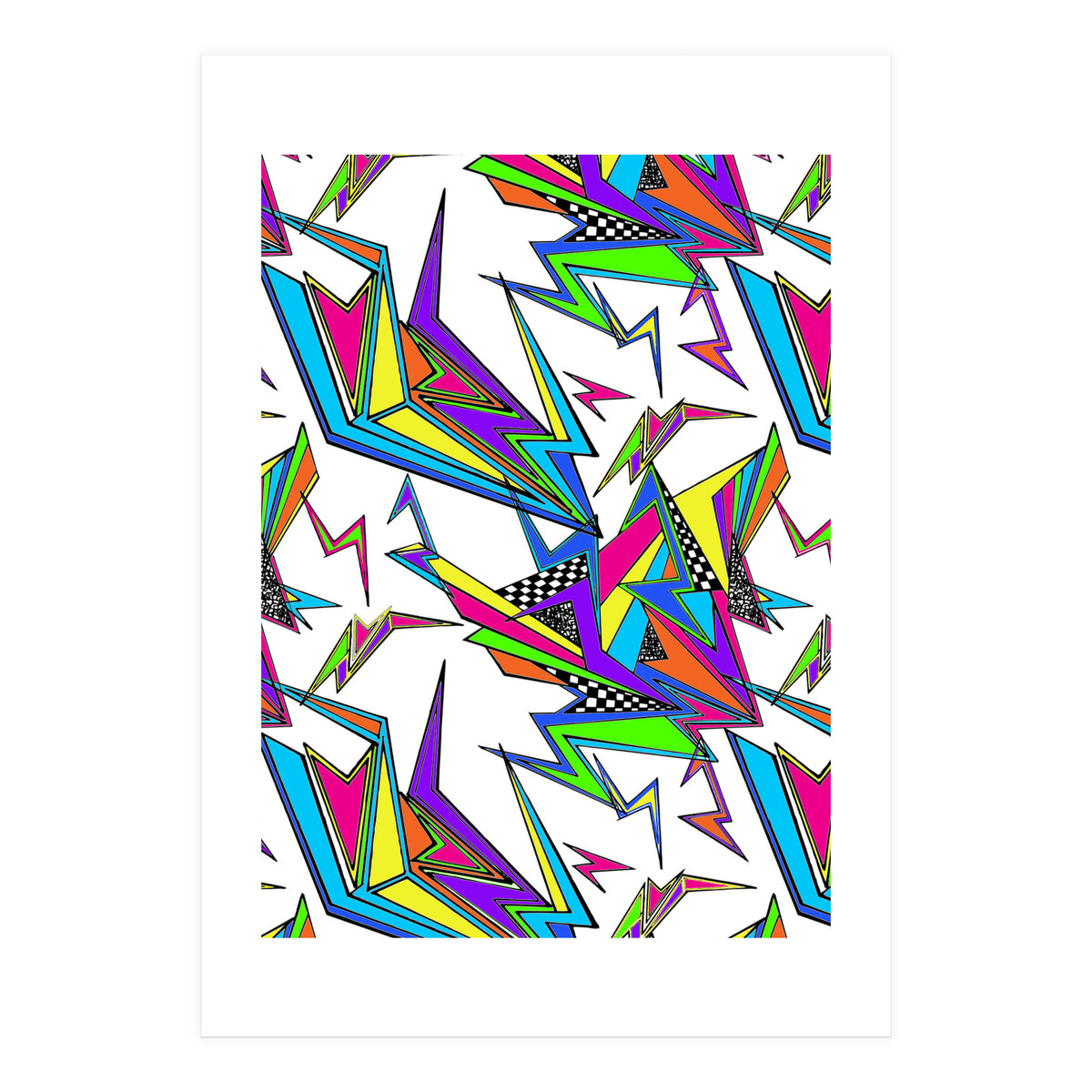 Neon Kapow White (Print Only)