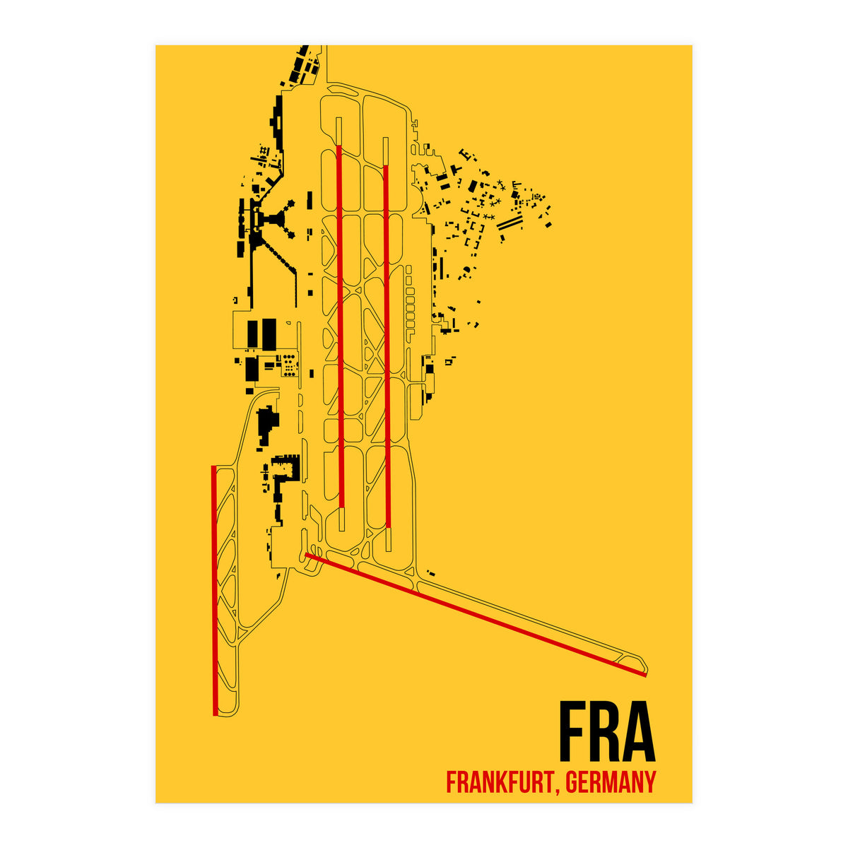Frankfurt Airport Layout (Print Only)