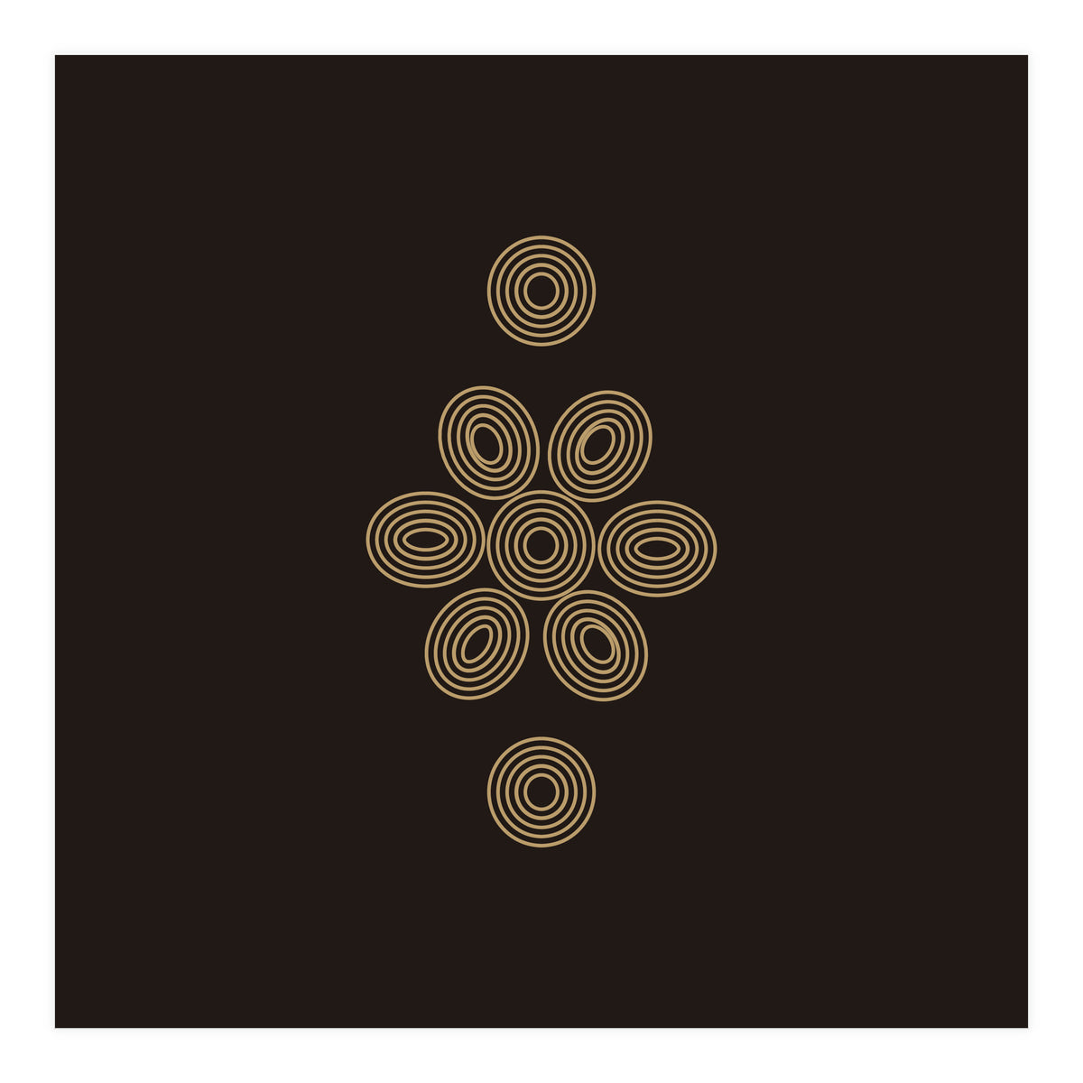 Geometric flower | minimal lines (Print Only)