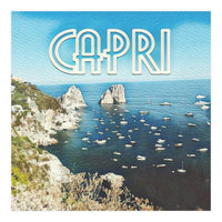 Capri, Italy Vintage Island (Print Only)