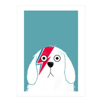 Doozal Dog Bowie White (Print Only)