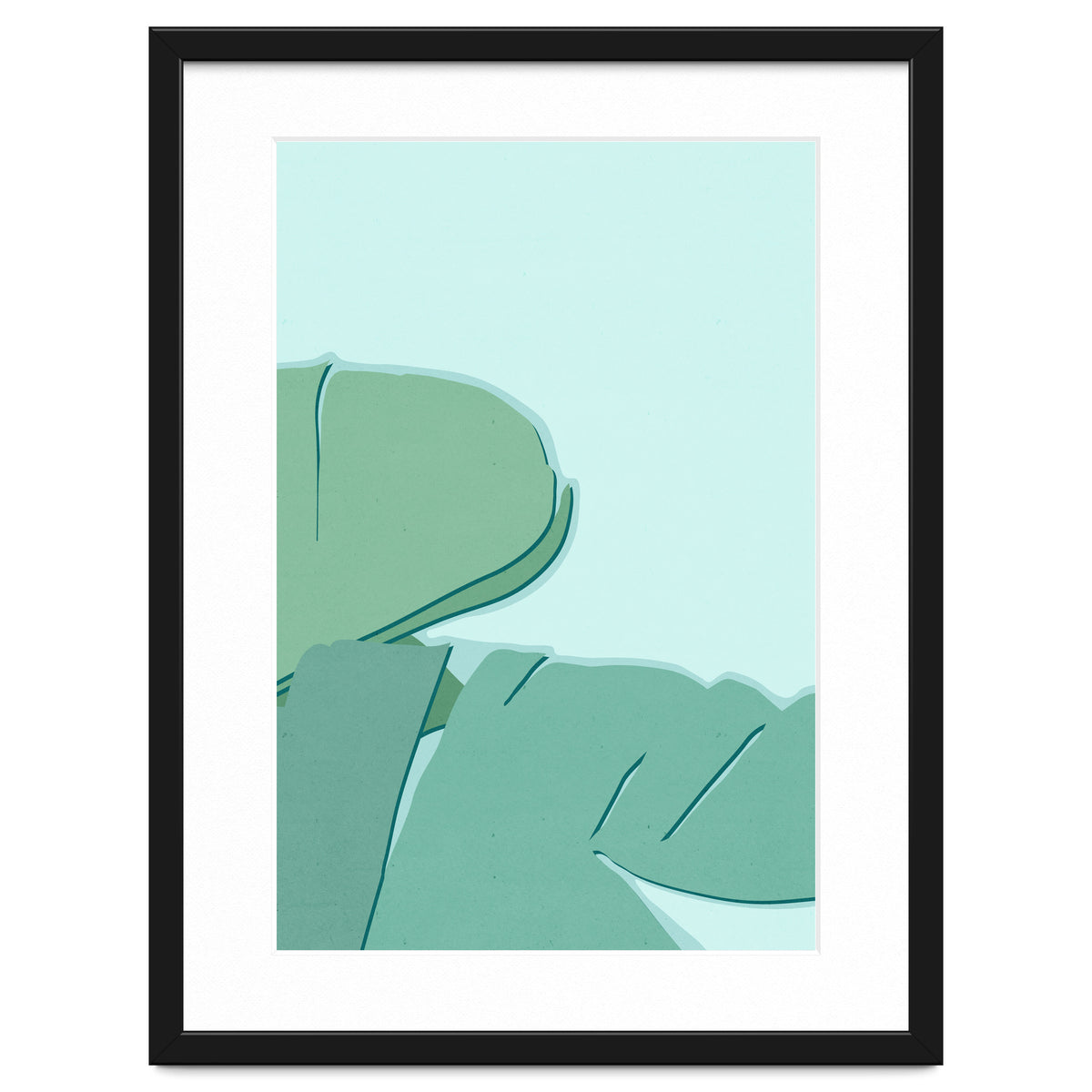 Abstract Banana Leaves Two - Greener Eden