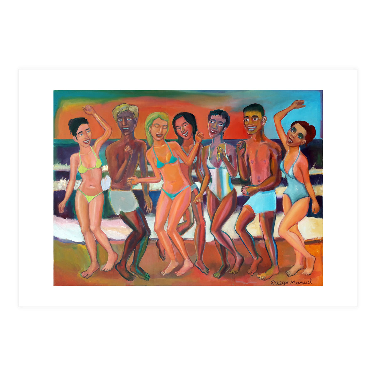 Fiesta En La Playa 7 (Print Only)