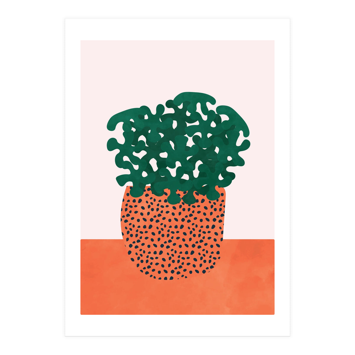 Retro Plant Vase (Print Only)