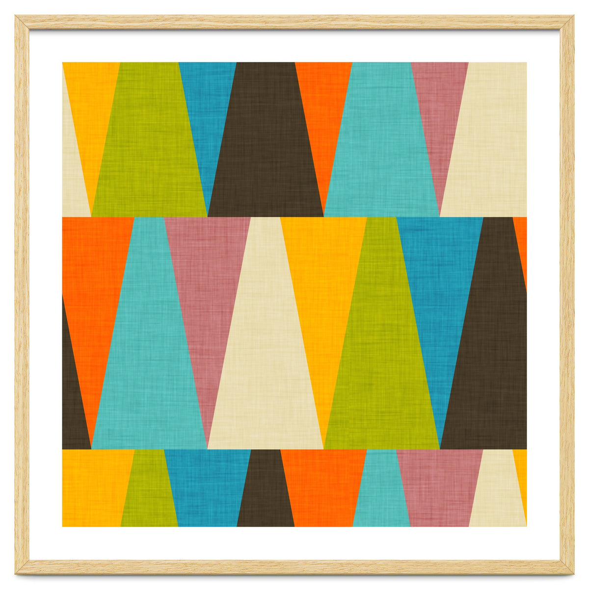 Retro Color Block Triangle
