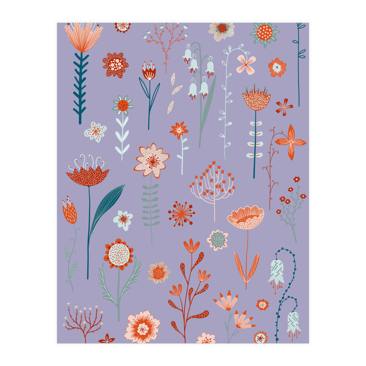 Flowers Of The Summer Purple (Print Only)