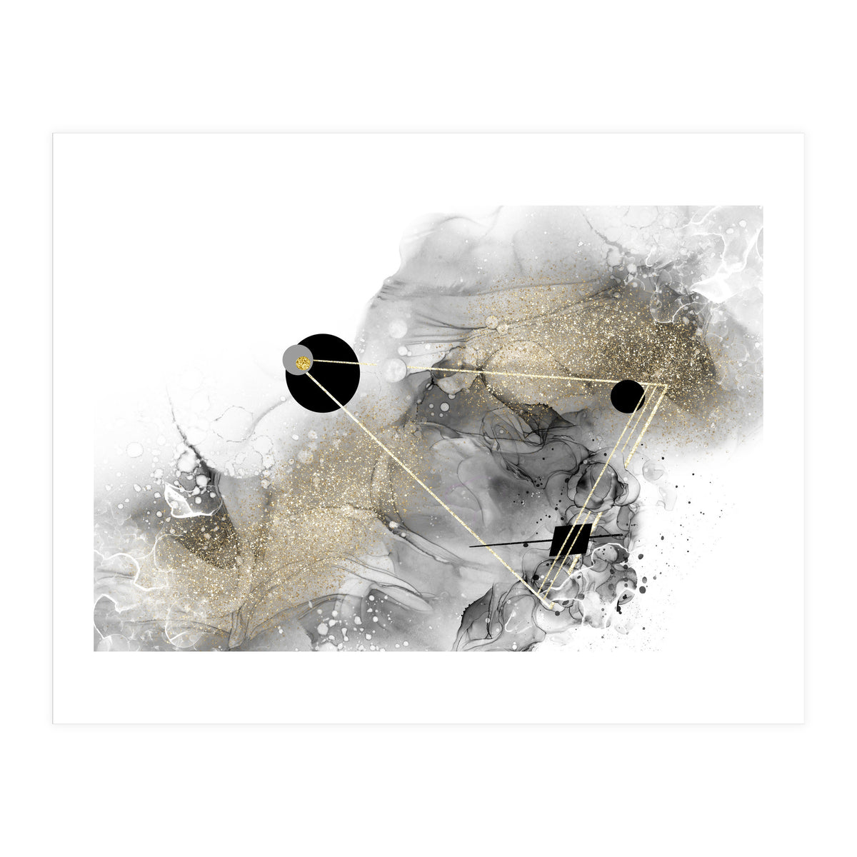 ALCOHOL INK Abstract galaxy (Print Only)