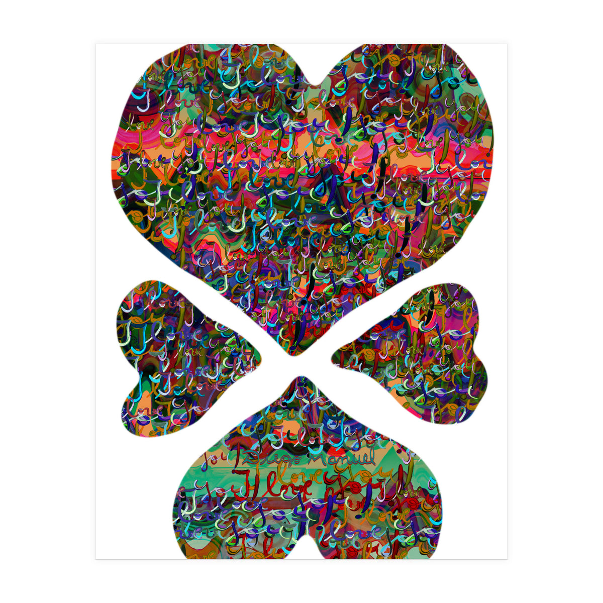 4 Corazones 3  (Print Only)