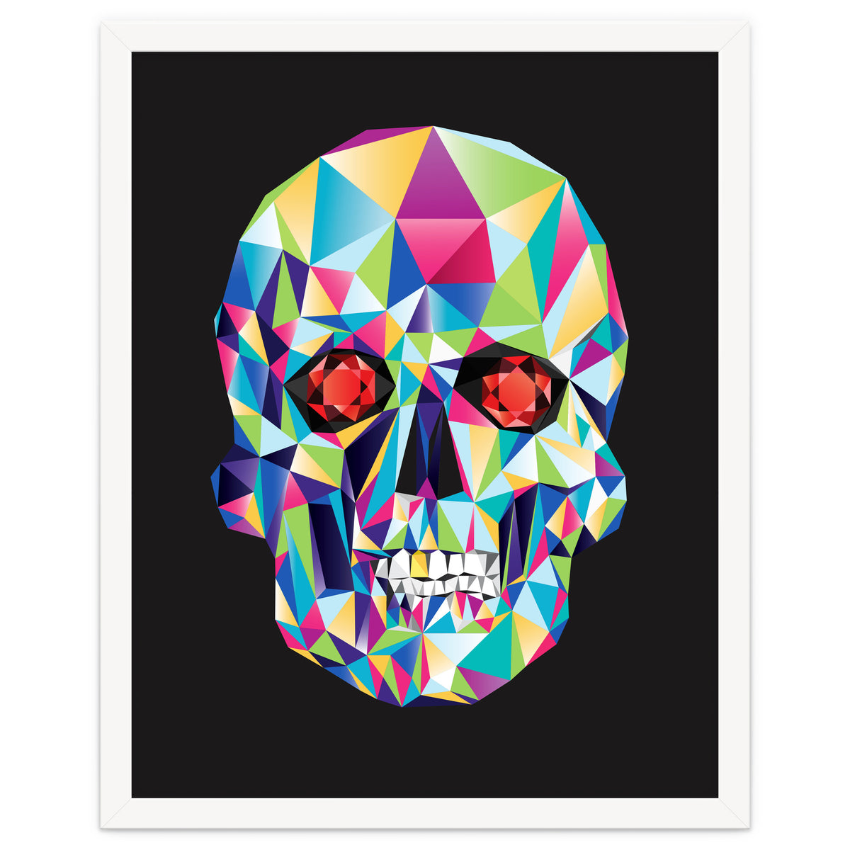 Geometric Candy Skull