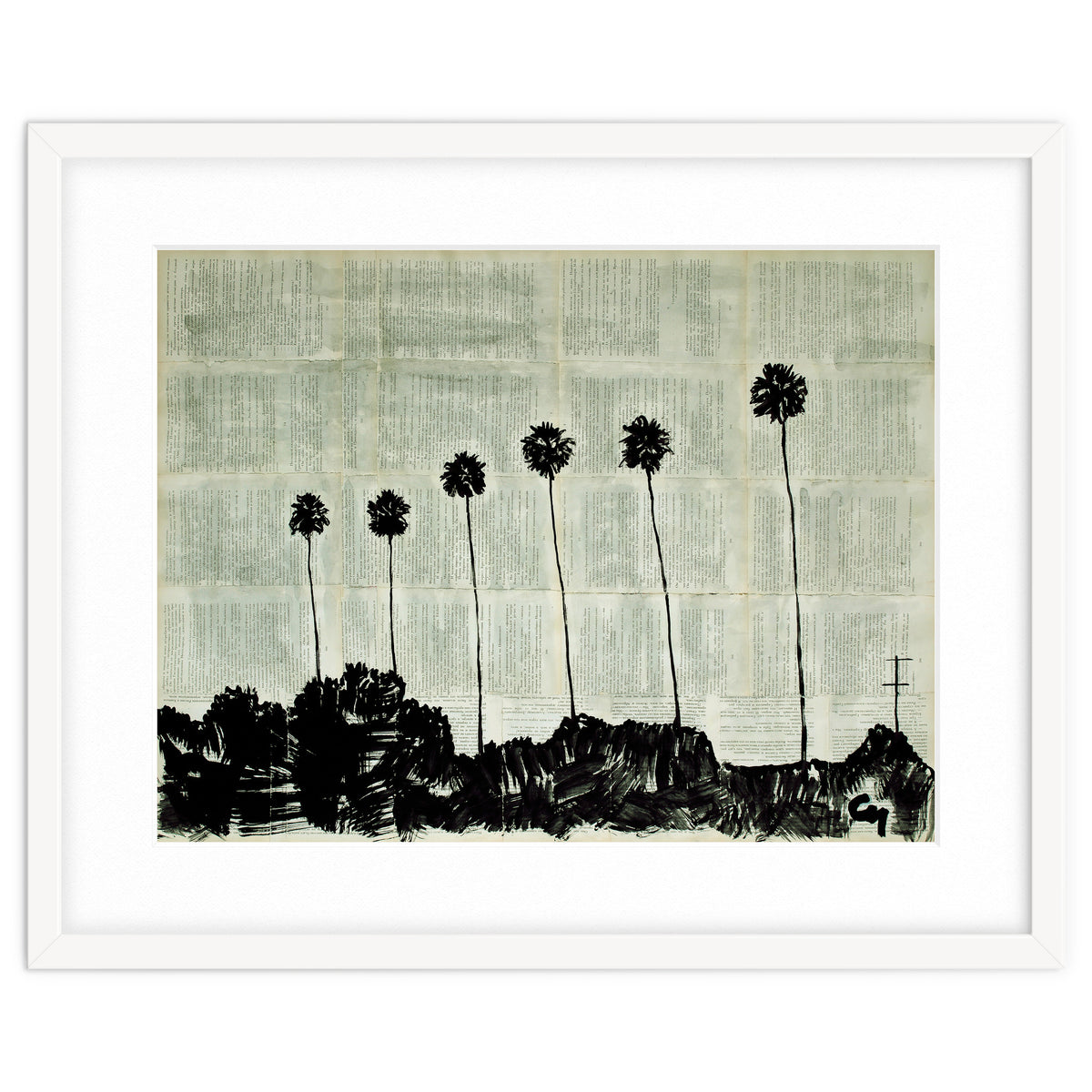 Six Palm Trees .