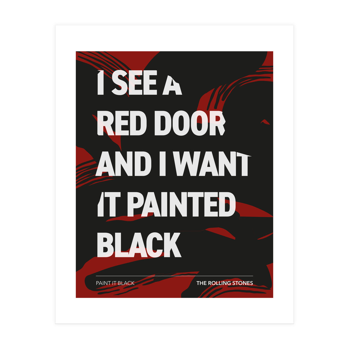 The Rolling Stones - Paint It Black (Print Only)