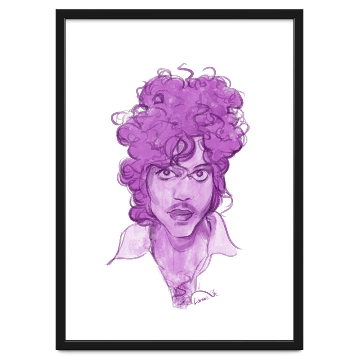 Prince Watercolor illustration