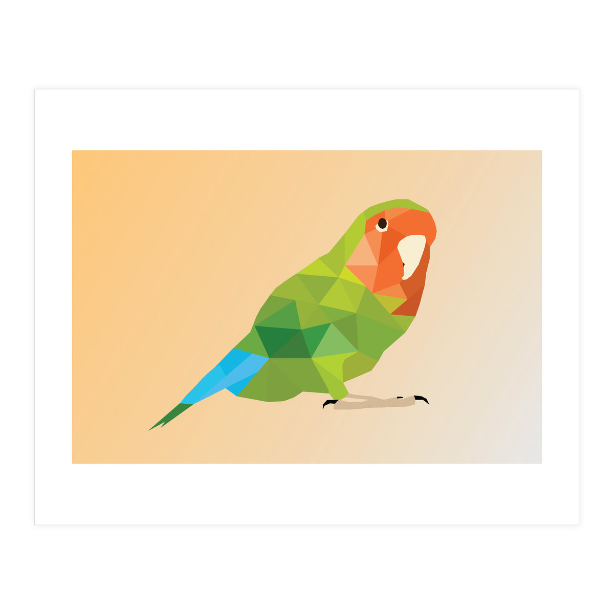Parrot Low Poly Art  (Print Only)