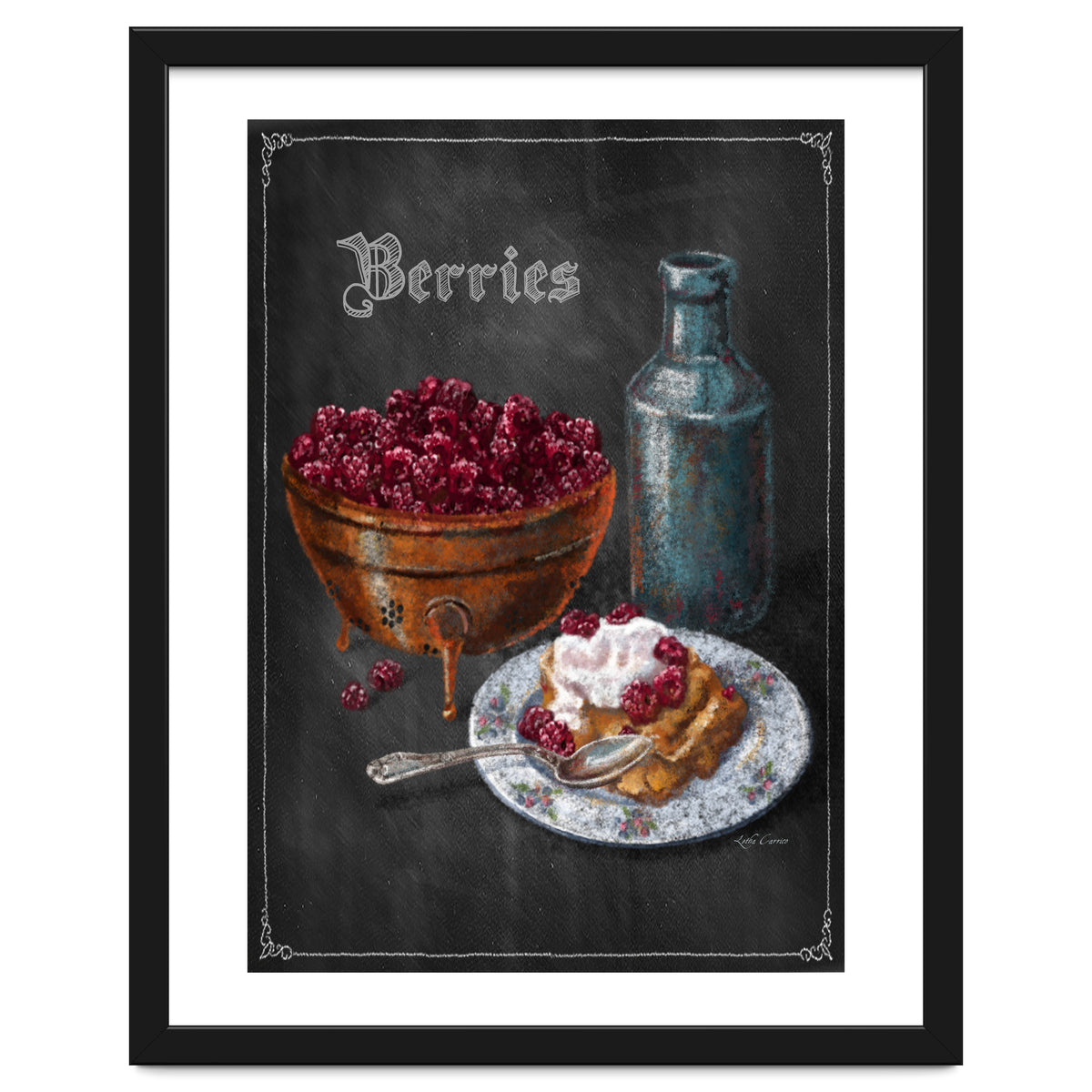 Berries Chalkboard Art