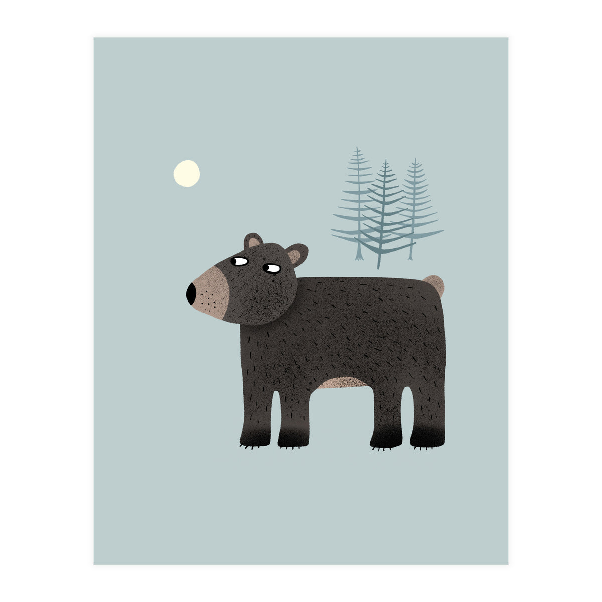 The Bear, the Trees and the Moon (Print Only)