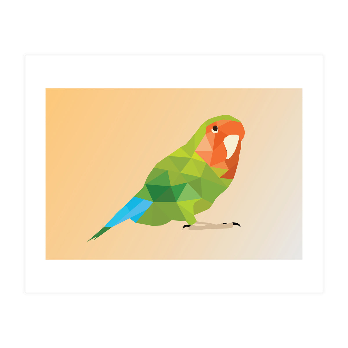 Parrot Low Poly Art  (Print Only)