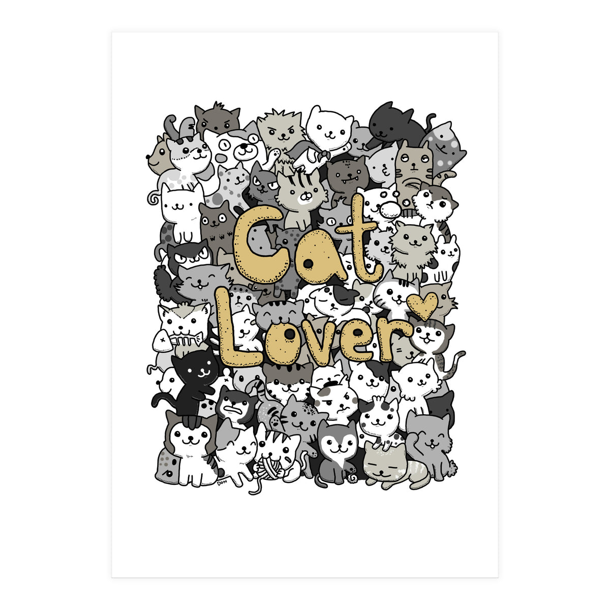 Doodle 68: Cat Lover (Print Only)