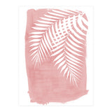 Palm Leaves On Pink (Print Only) thumbnail