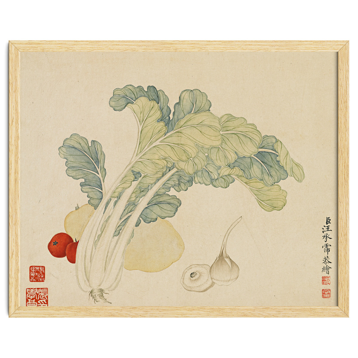 Wang Chengyu ~flowers, Vegetables, Chinese Cabbage, Potatoes, Garlic, Tomatoes, Vegetables
