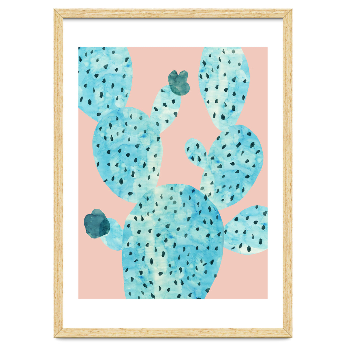 Watercolor of cacti III
