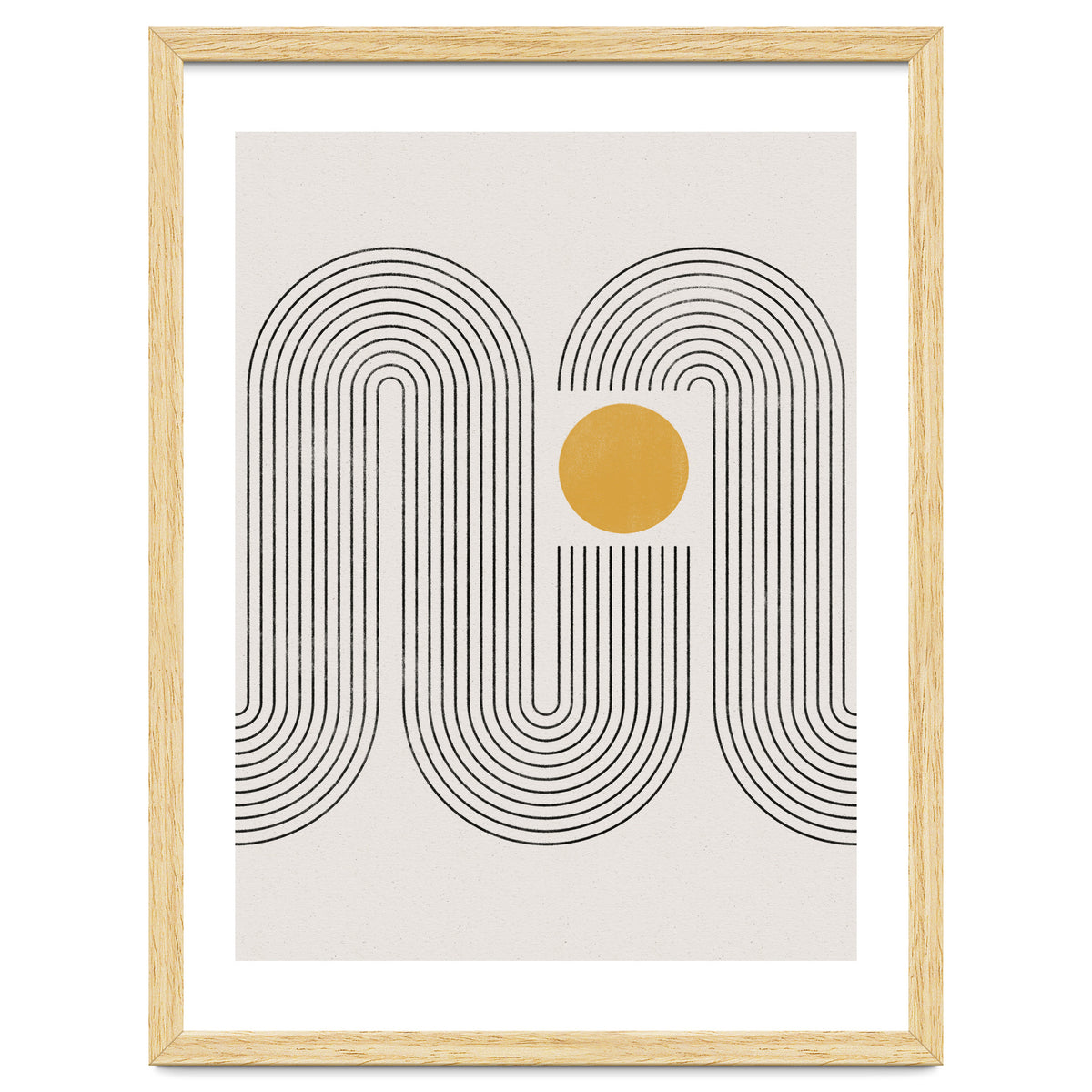 Mid-Century Modern No.22 - Woodblock Print