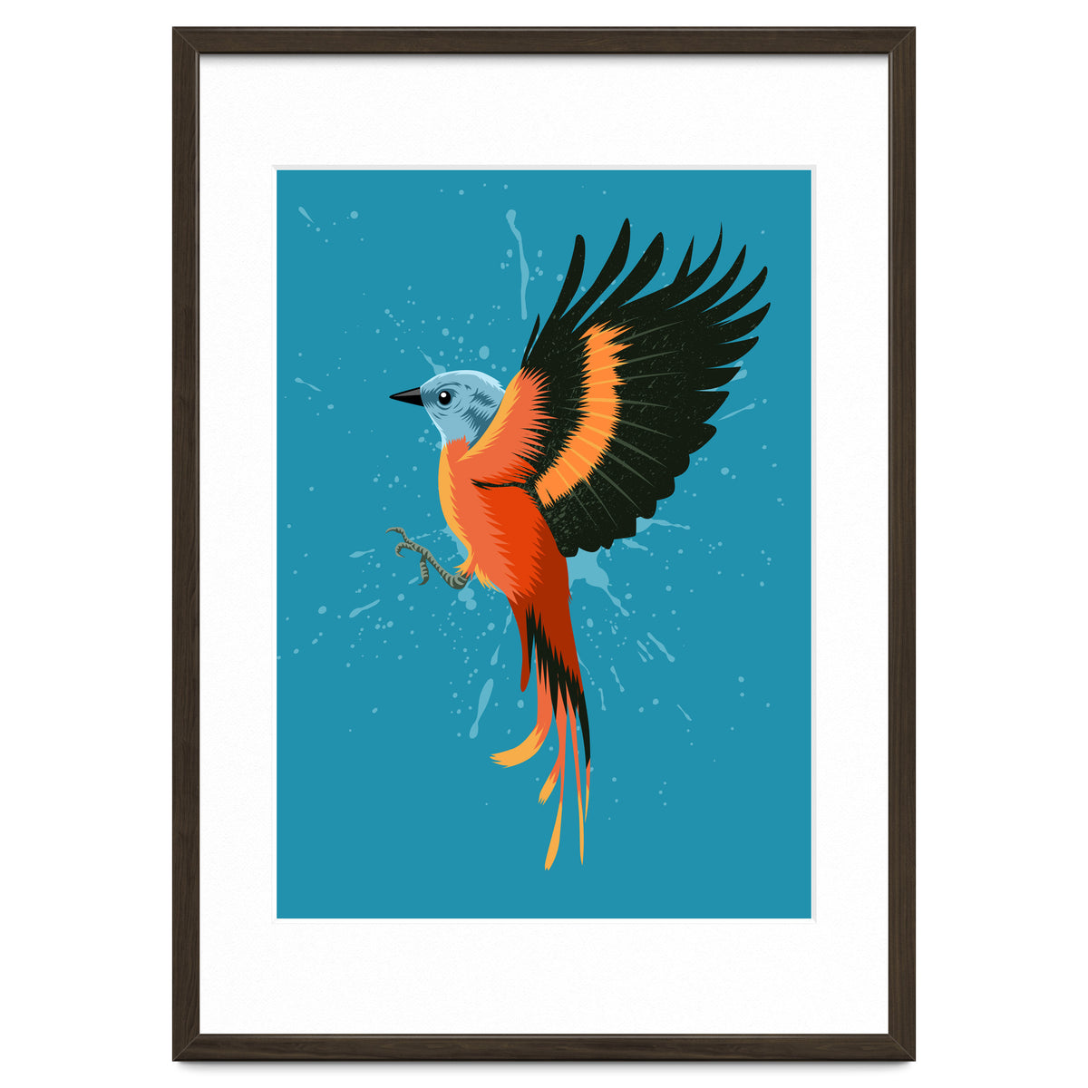 Tropical flying bird