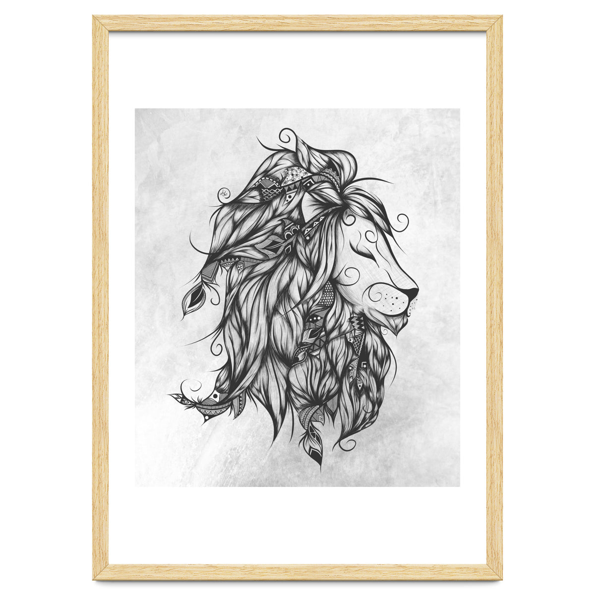 Poetic Lion B&w
