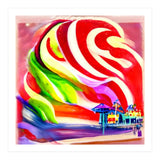 Santa Monica Pier swirly Candy AI Art (Print Only) thumbnail