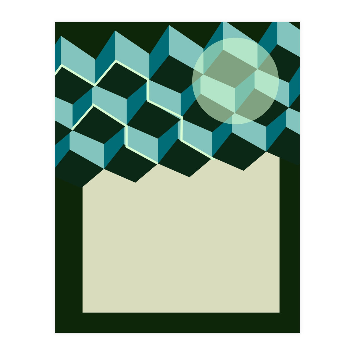 Aurora In The Mountains (Print Only)