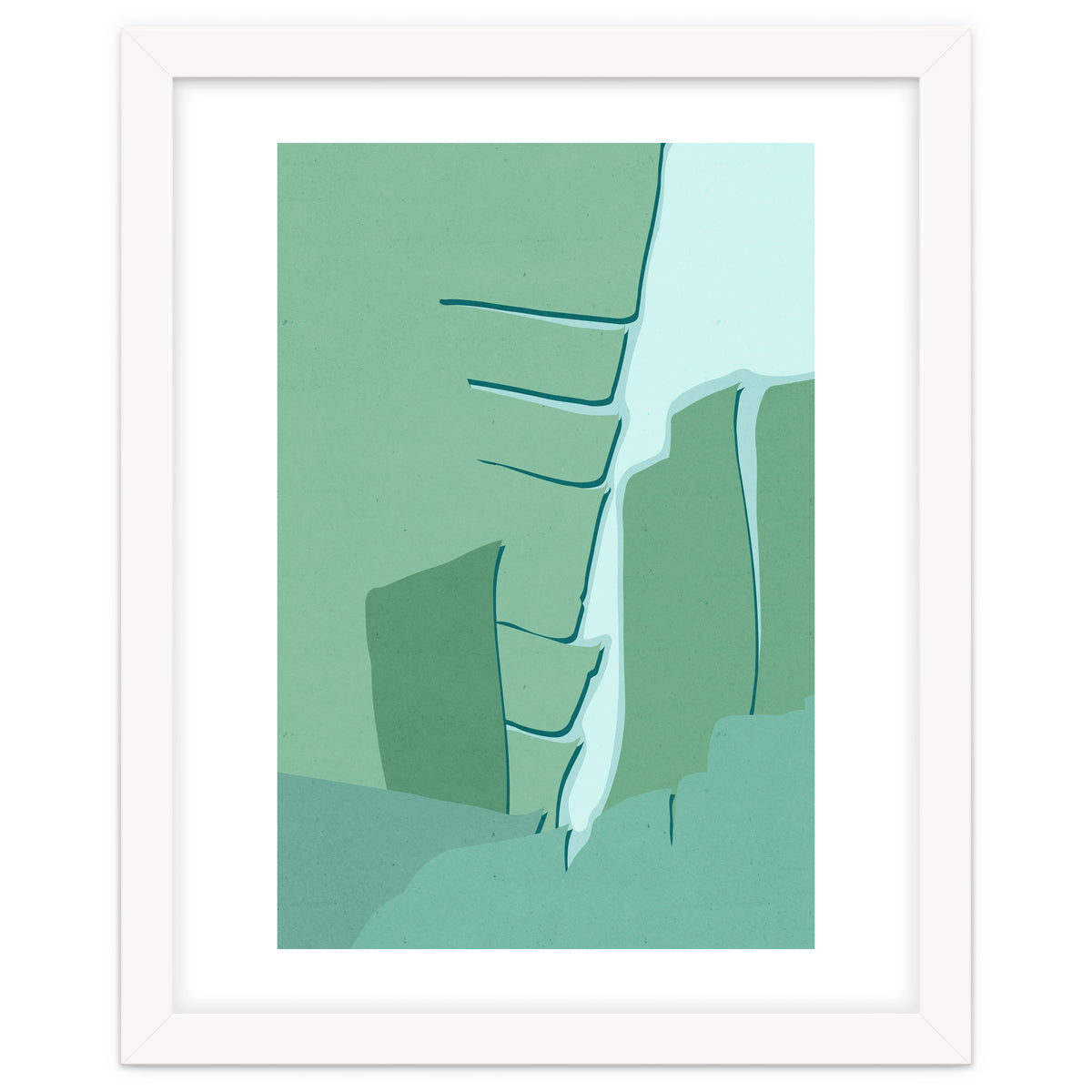 Abstract Banana Leaves One - Greener Eden