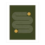 Mid-Century Modern No.25 - Woodblock Print (Print Only) thumbnail