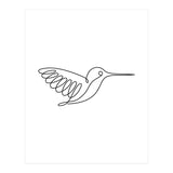 One Line Art Hummingbird (Print Only) thumbnail