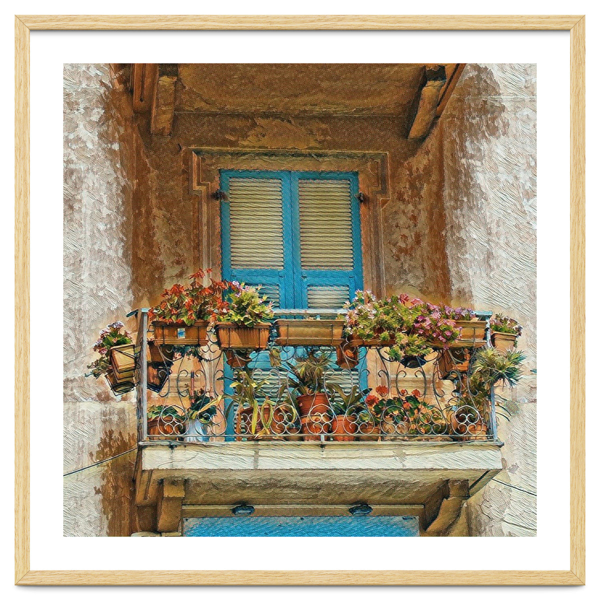 Flowered window in Venice
