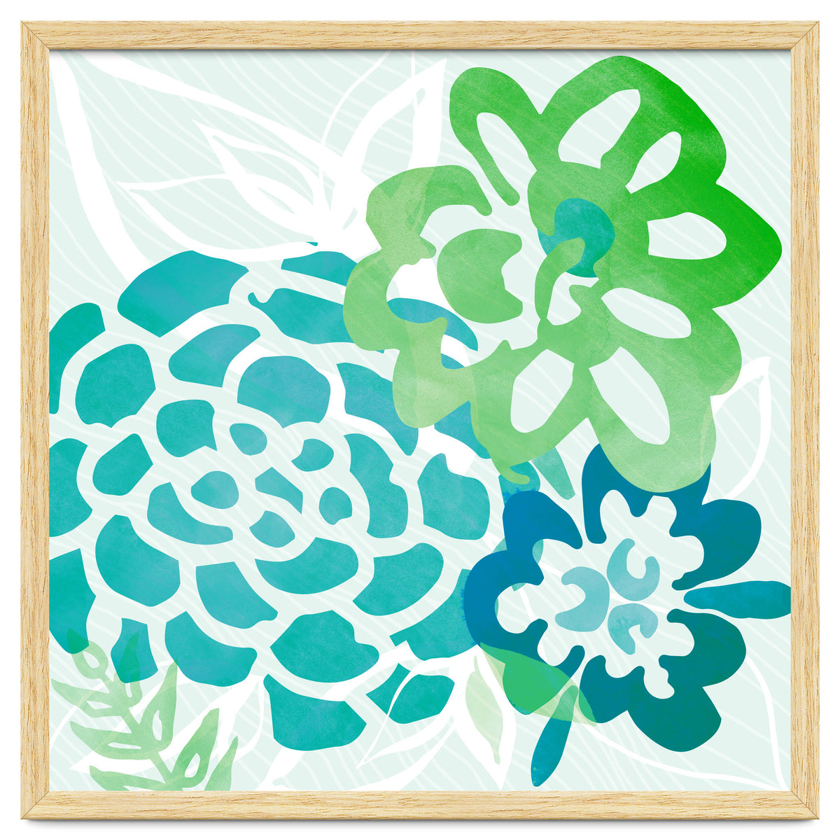 Abstract Coastal Floral