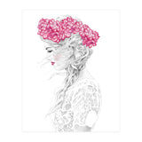 Pink Hydrangea Girl (Print Only) thumbnail