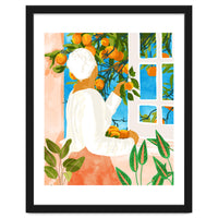 A Few Bad Oranges Is No Reason Not To Bring The Grove Home | Boho Botanical Garden Painting