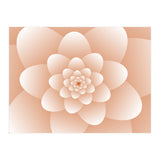 3d Abstract Orange Floral Spiral (Print Only) thumbnail