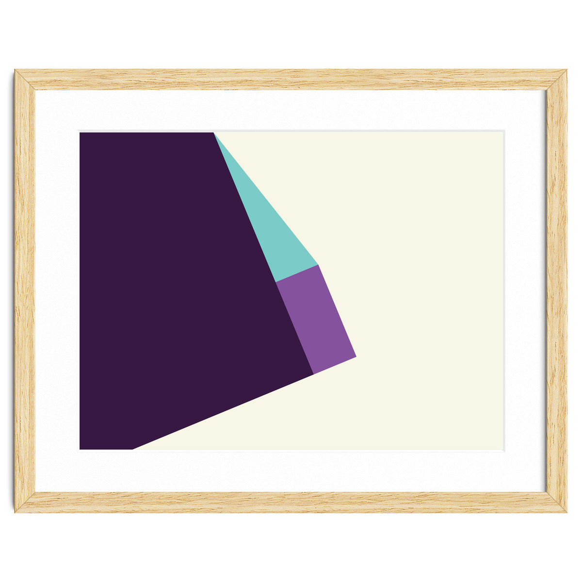 Geometric Shapes No. 42 -  lilac, blue & purple