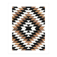 Urban Tribal Pattern No.13 - Aztec - Concrete and Wood (Print Only)