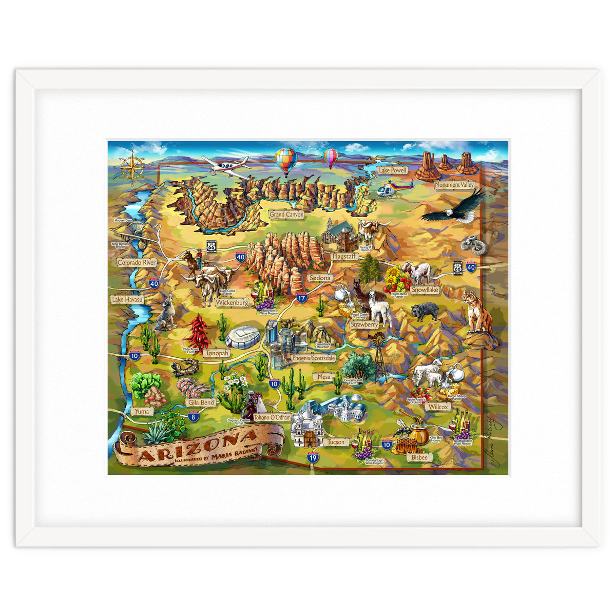 Arizona Illustrated Map