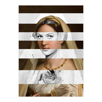 Raphael's Woman With A Veil & Hedy Lamarr (Print Only)